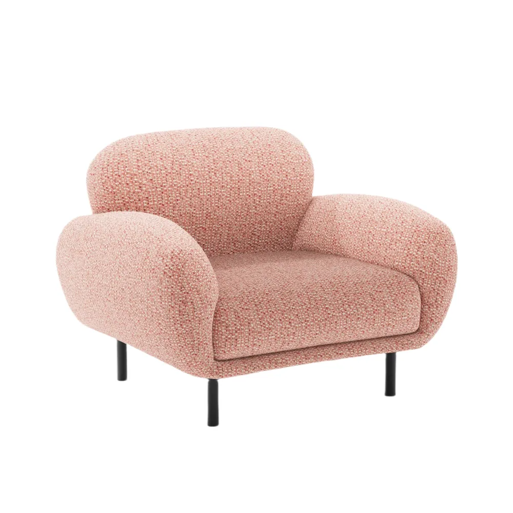 Sessel POPPY rosa Chenille