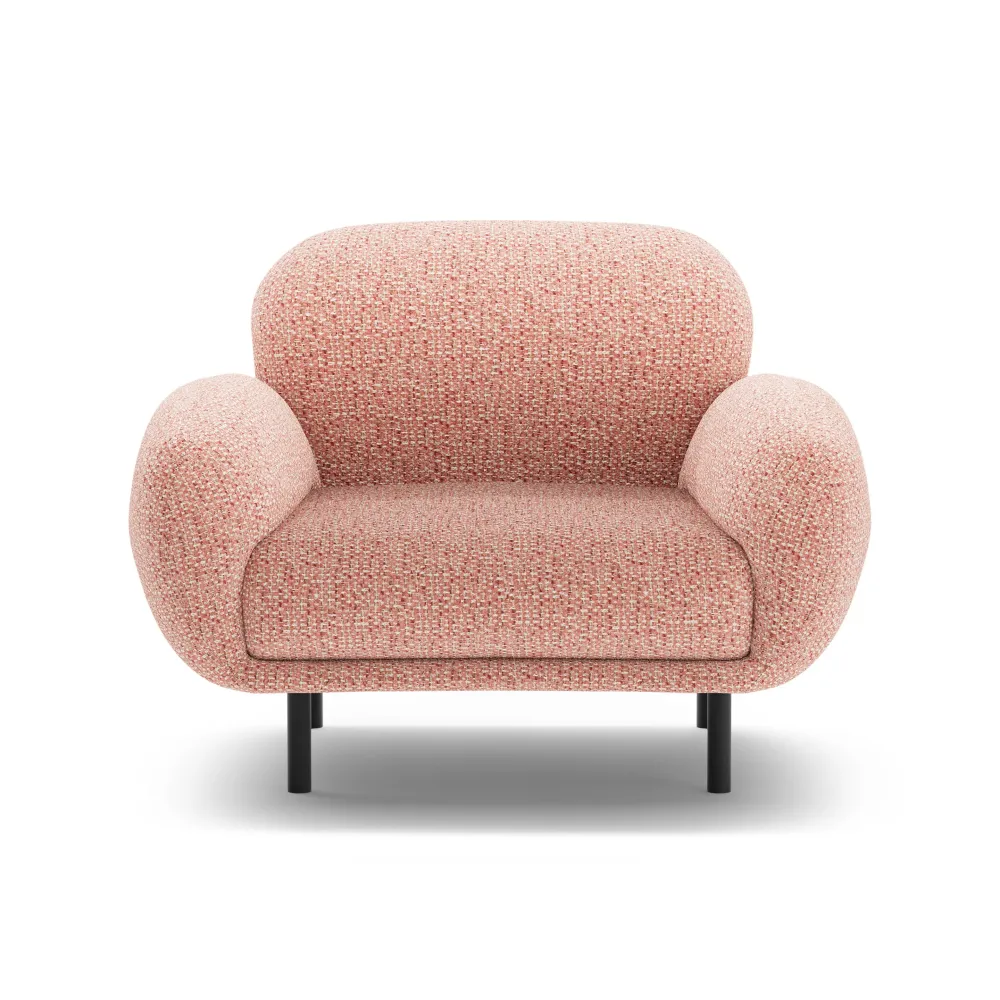 Sessel POPPY rosa Chenille