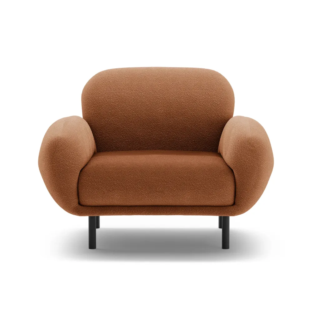 Sessel POPPY terrakotta Boucle