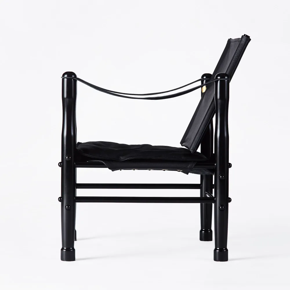 Sessel SAFARI schwarze Leder