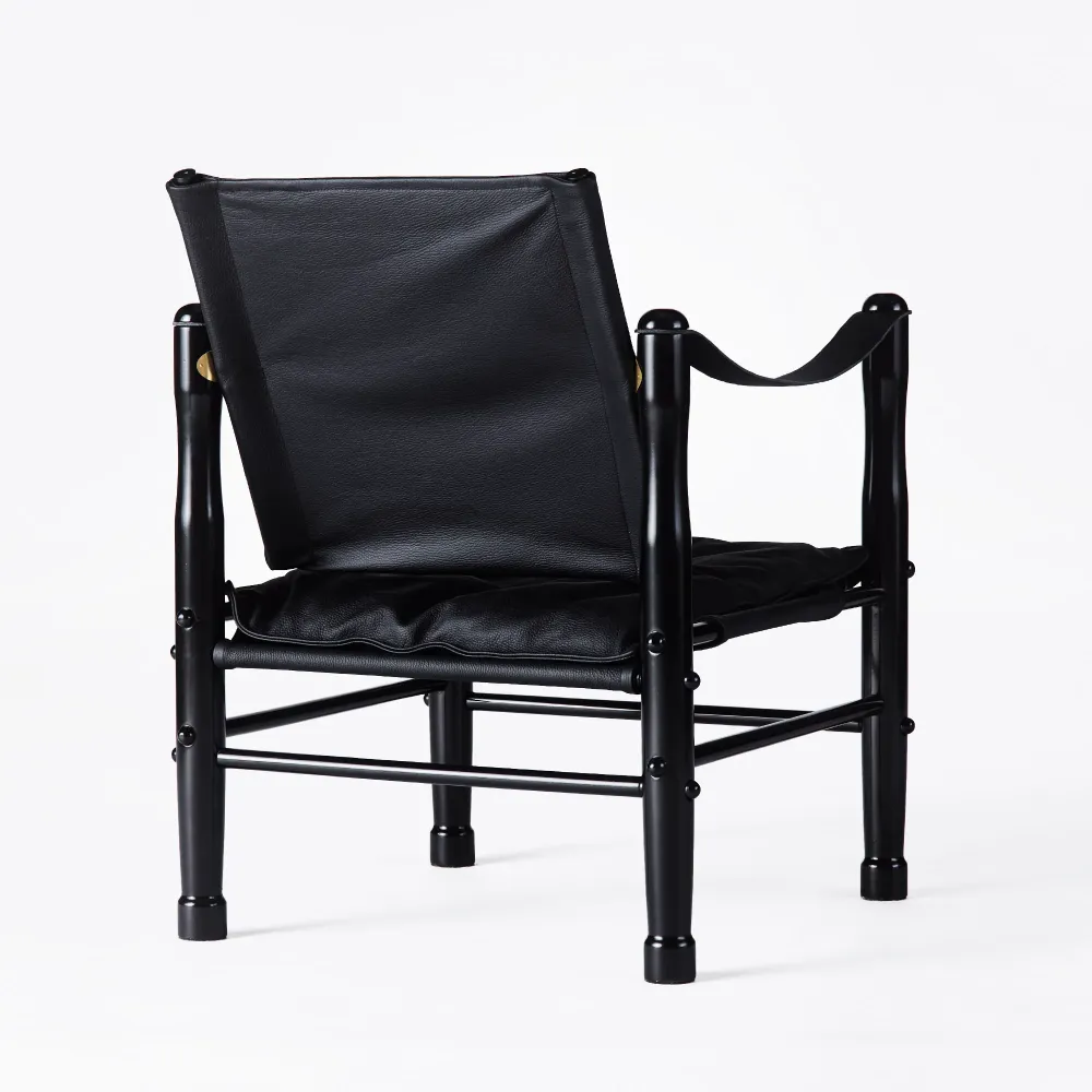 Sessel SAFARI schwarze Leder
