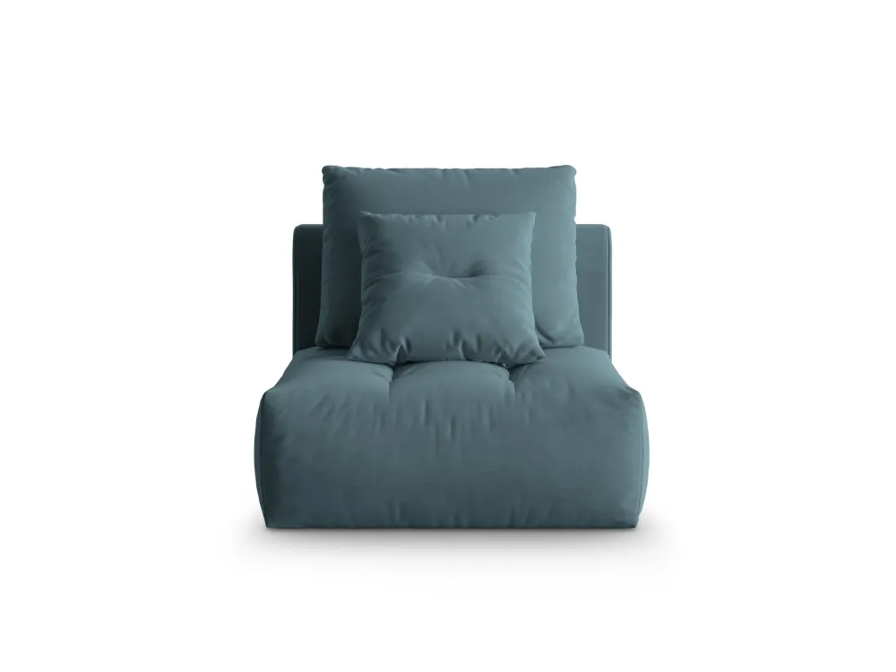 Sessel / Samtmodul BLOOM hellblau