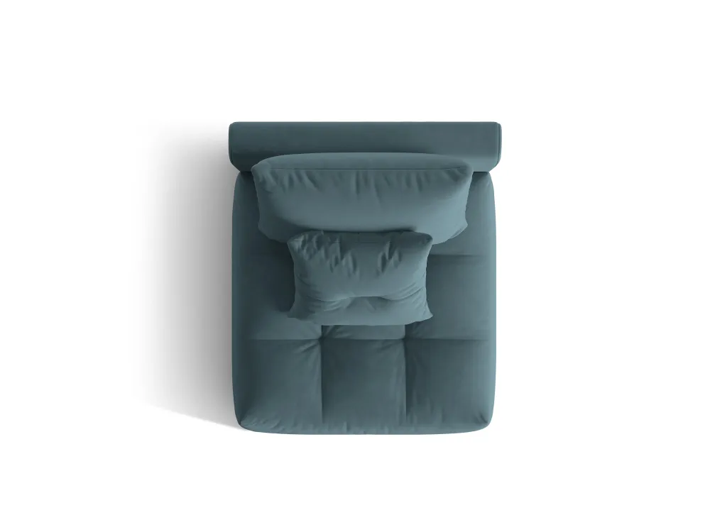 Sessel / Samtmodul BLOOM hellblau