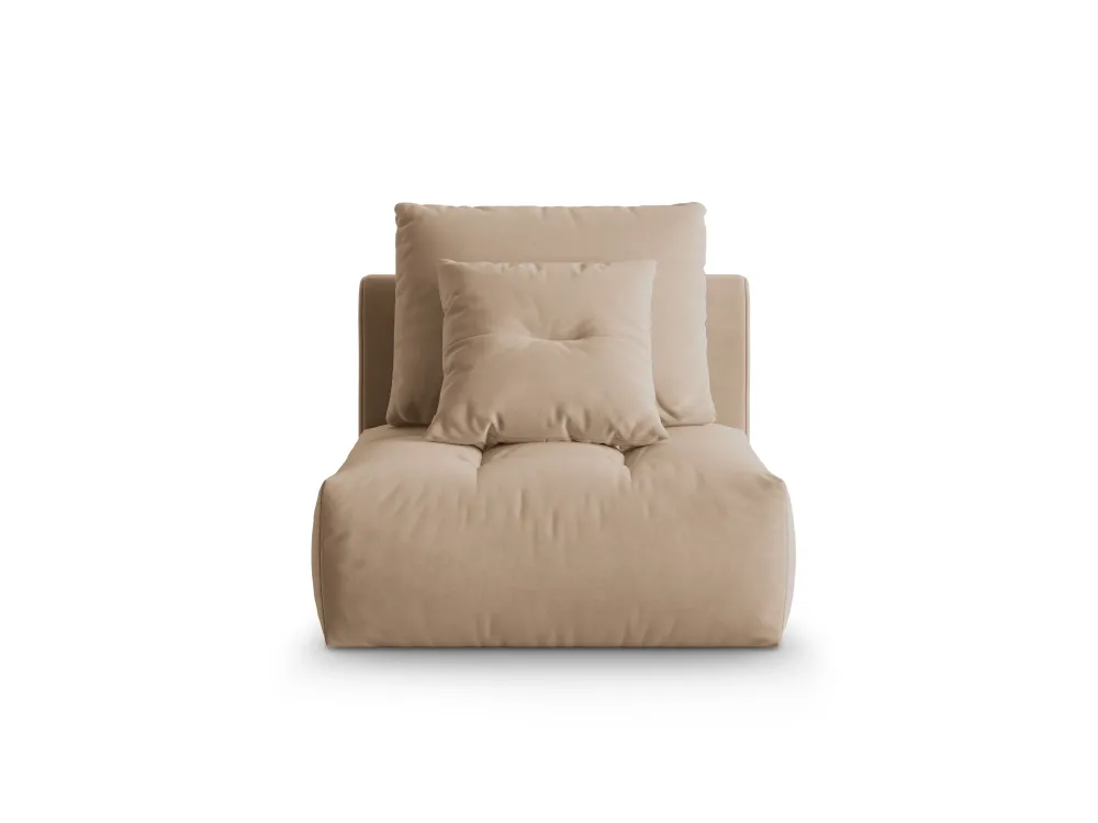 Sessel / Samtmodul BLOOM hellbraun