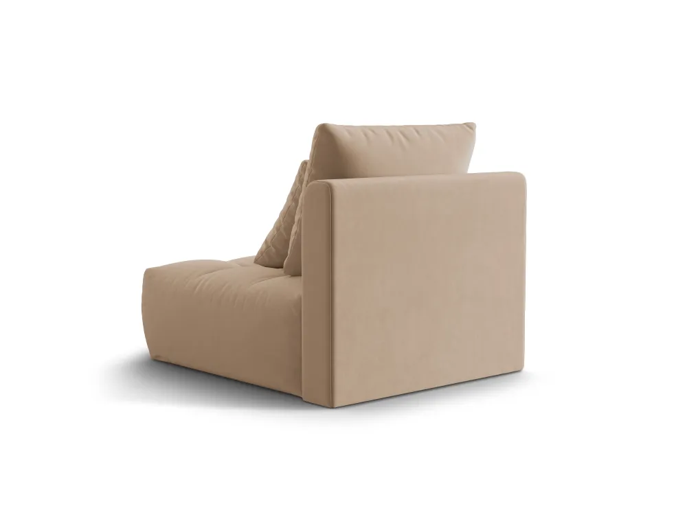 Sessel / Samtmodul BLOOM hellbraun