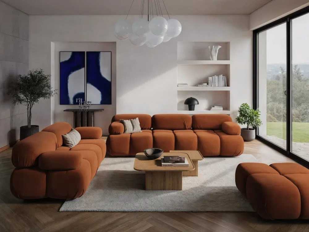 Sessel / Samtmodul LOKUA olivgrün