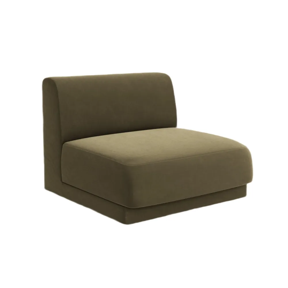 Sessel / Samtmodul MILEY grün