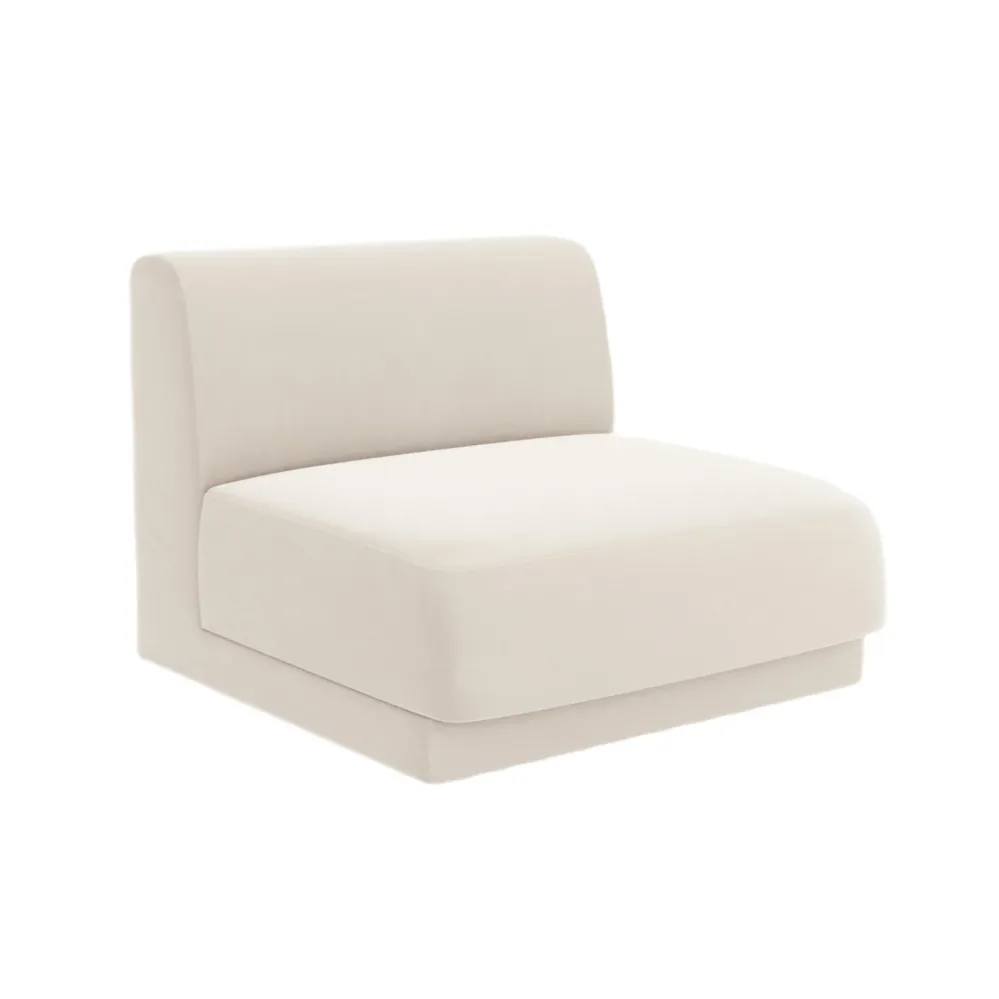 Sessel / Samtmodul MILEY hellbeige