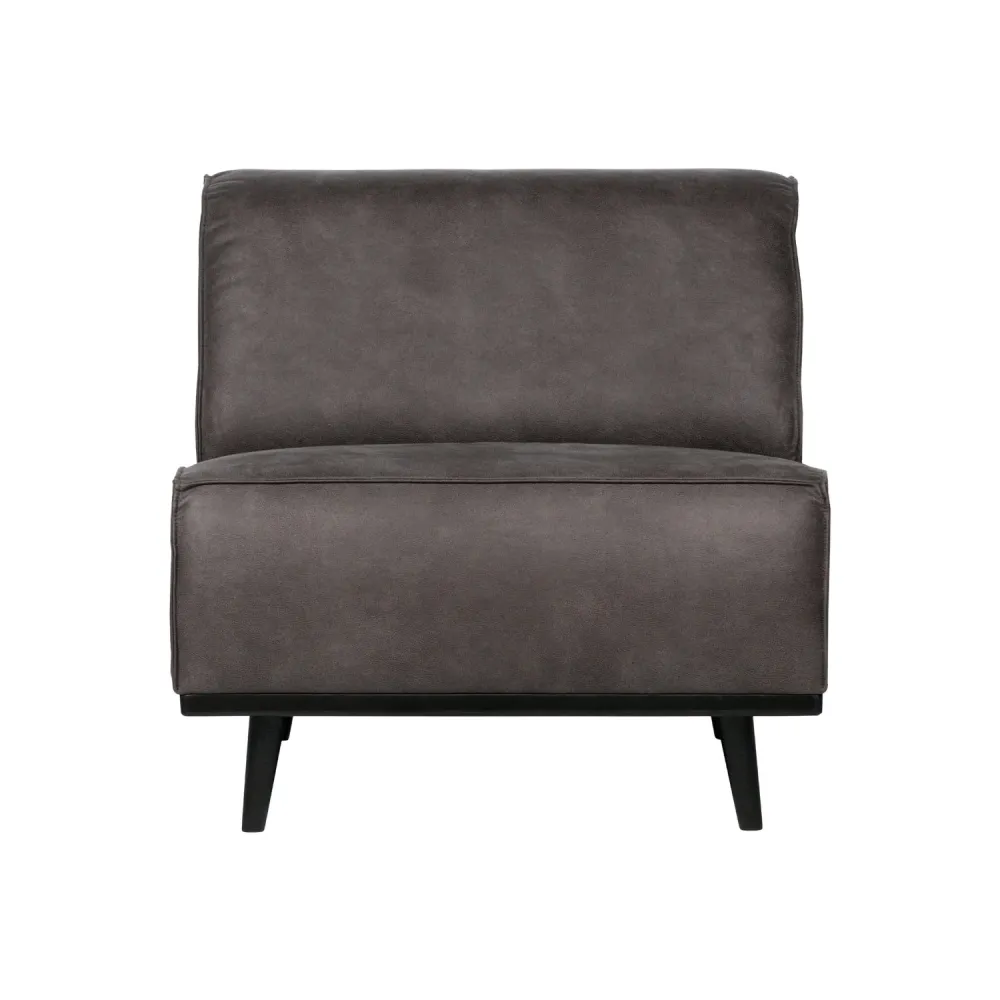 Sessel STATEMENT dunkelgrau Leder