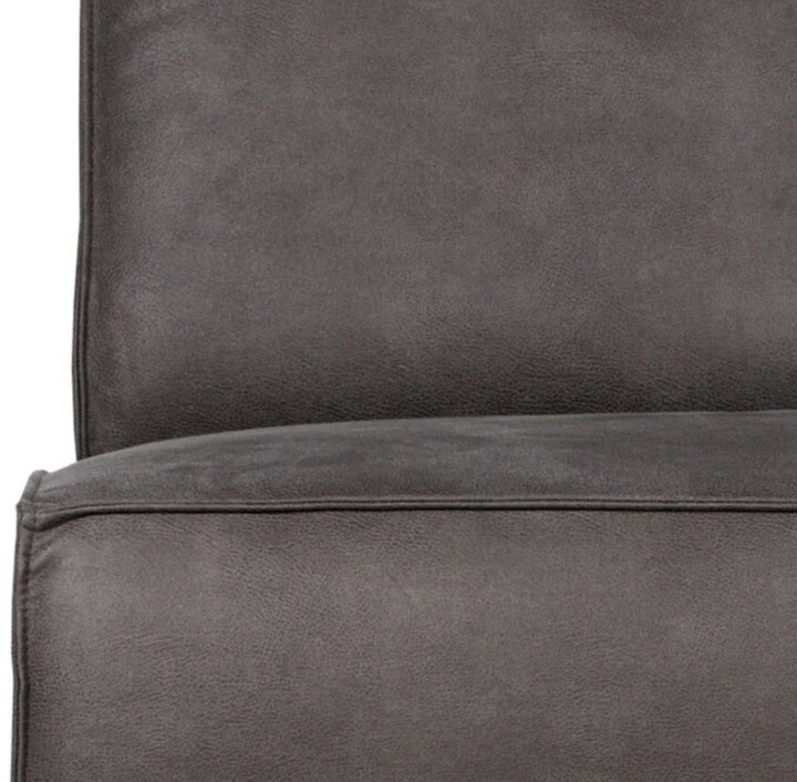 Sessel STATEMENT dunkelgrau Leder
