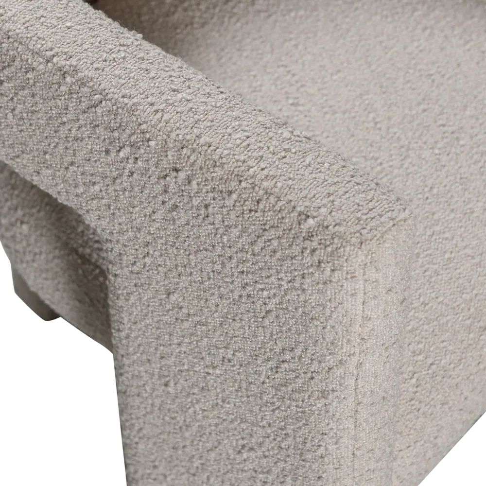 Sessel TIWA beige Bouclé