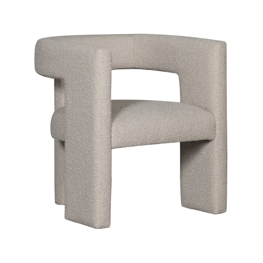 Sessel TIWA beige Bouclé