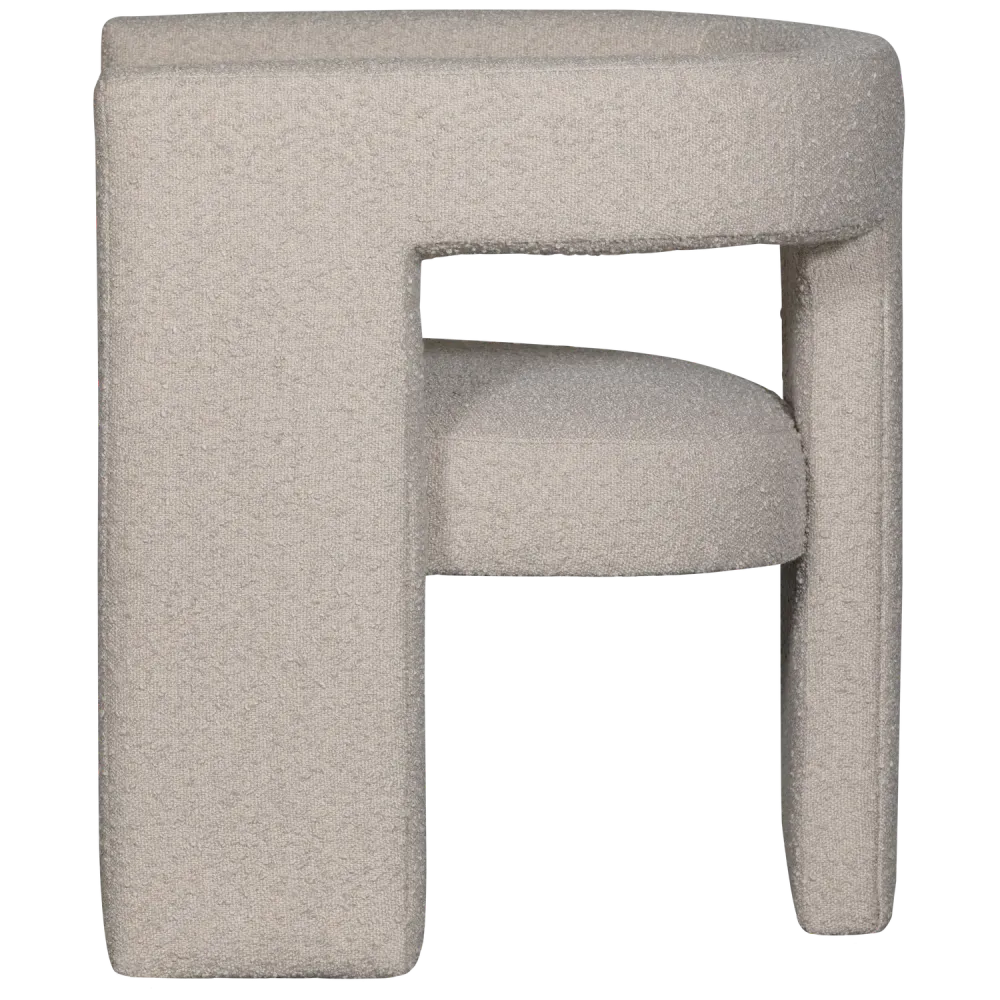 Sessel TIWA beige Bouclé