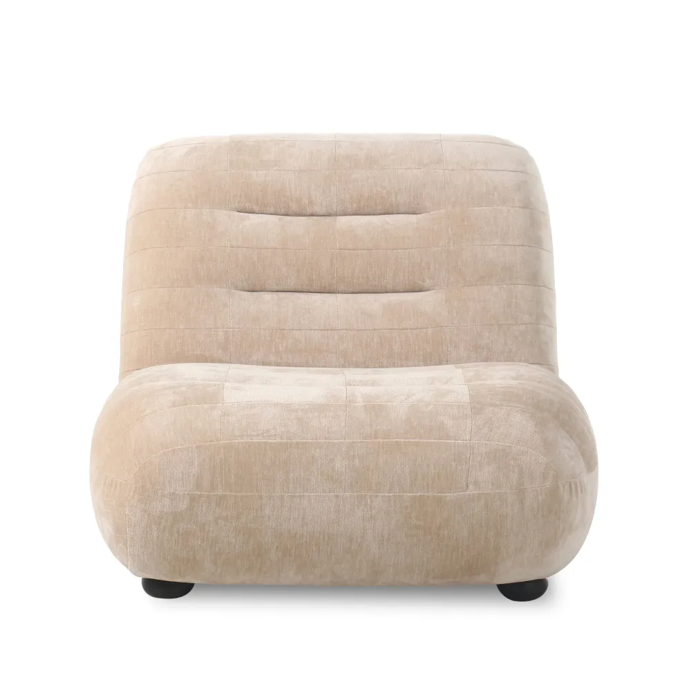Sessel WYATT beige Samt