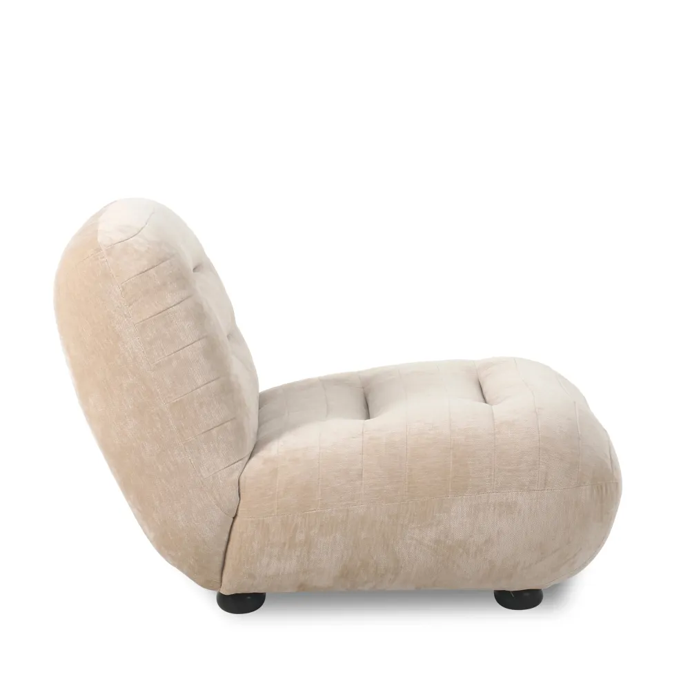 Sessel WYATT beige Samt