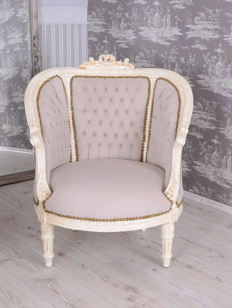 SITZGRUPPE BAROCK SALONGARNITUR SOFA & ZWEI SESSEL TISCH MARMOR