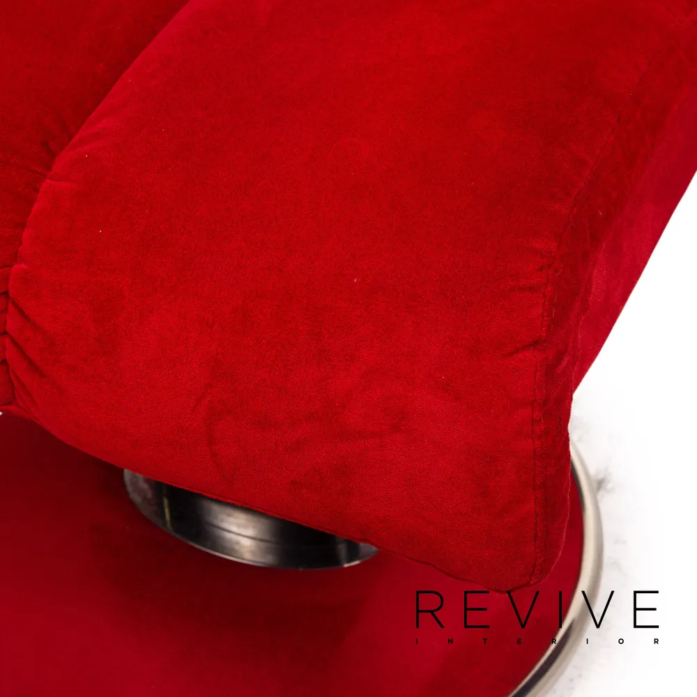 Stressless Blues Stoff Sessel inkl. Hocker Rot