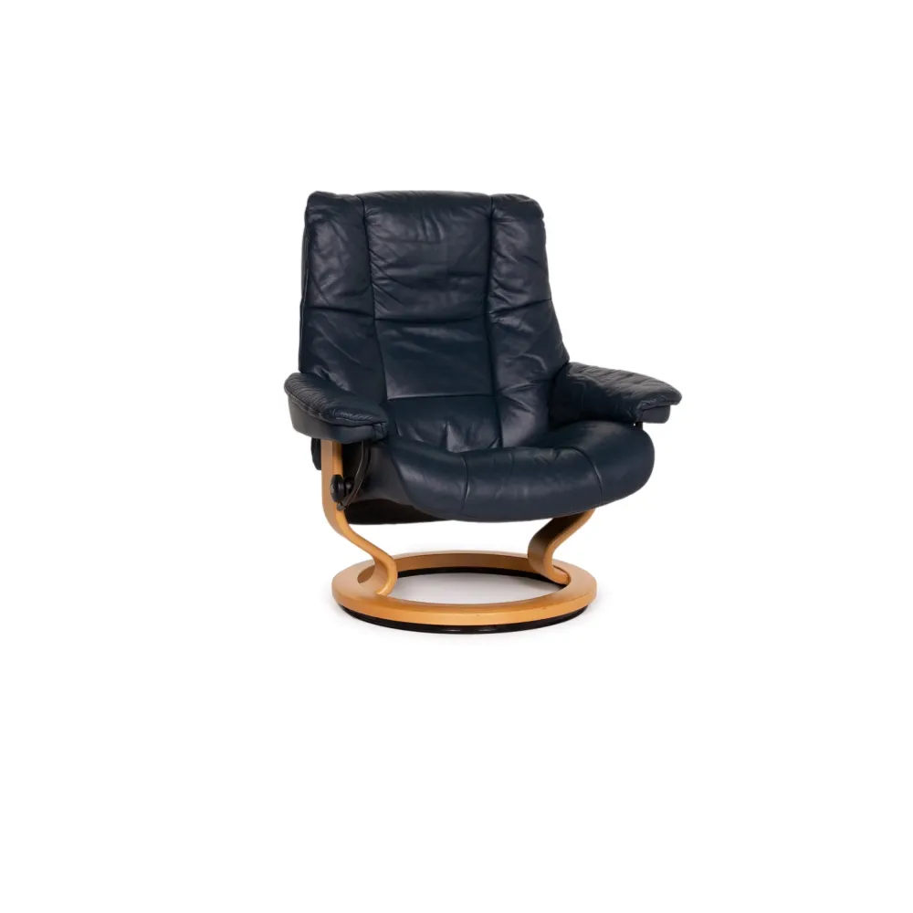 Stressless Kensington Leder Sessel Blau Relaxfunktion #13957