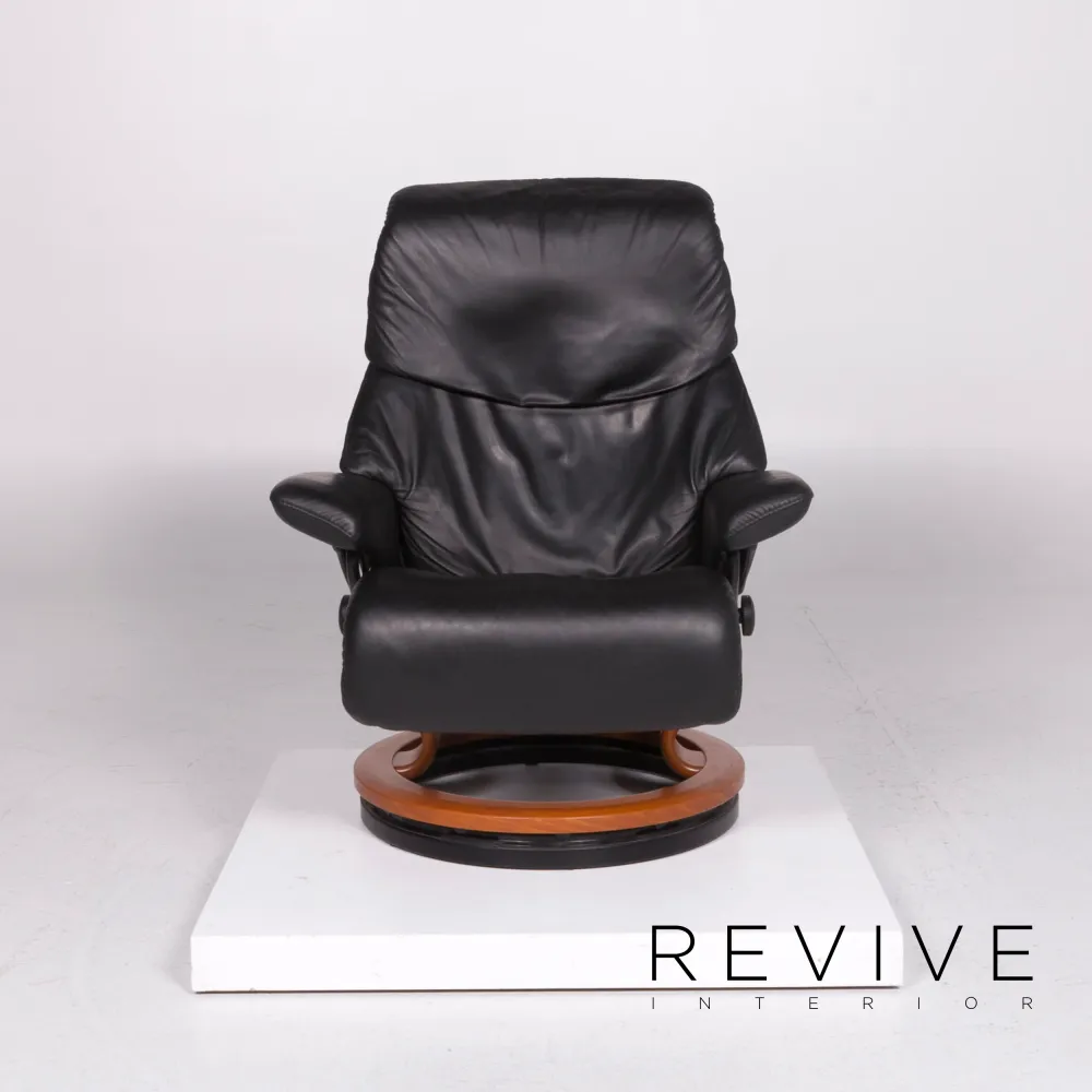 Stressless Leder Sessel Schwarz inkl. Relaxfunktion #11434