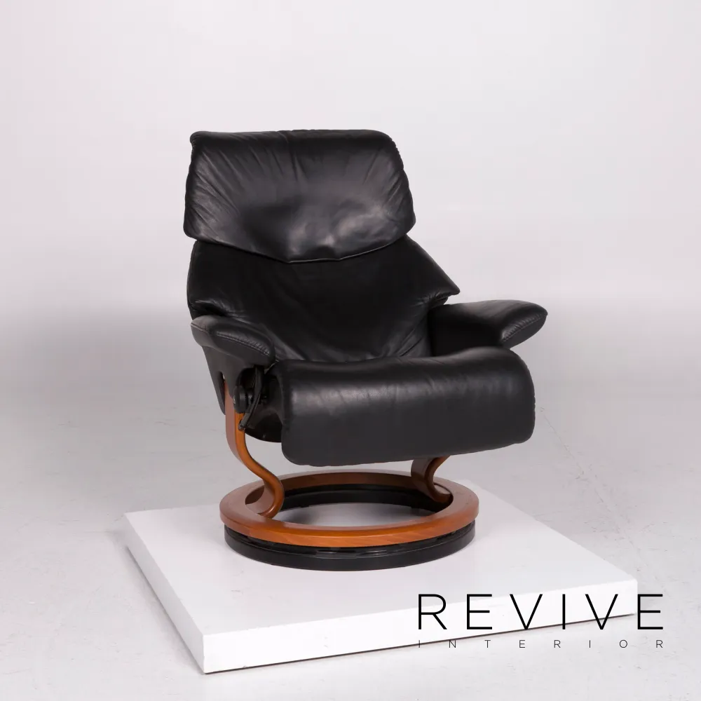 Stressless Leder Sessel Schwarz inkl. Relaxfunktion #11434