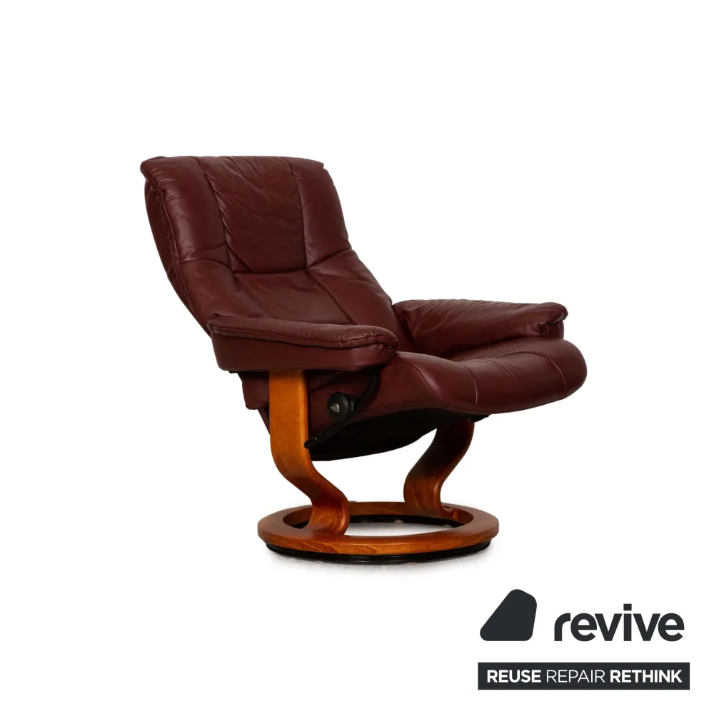 Stressless Mayfair Leder Sessel Rot Paloma inkl. Hocker Funktion
