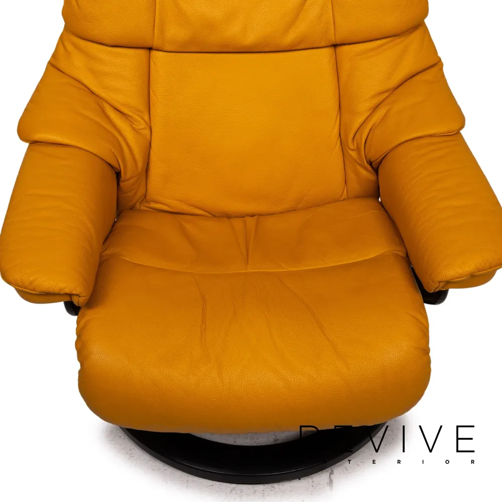 Stressless Reno Leder Relaxsessel Gelb Sessel