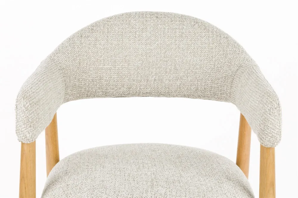 Stuhl INDY hellbraun mit Holzgestell
