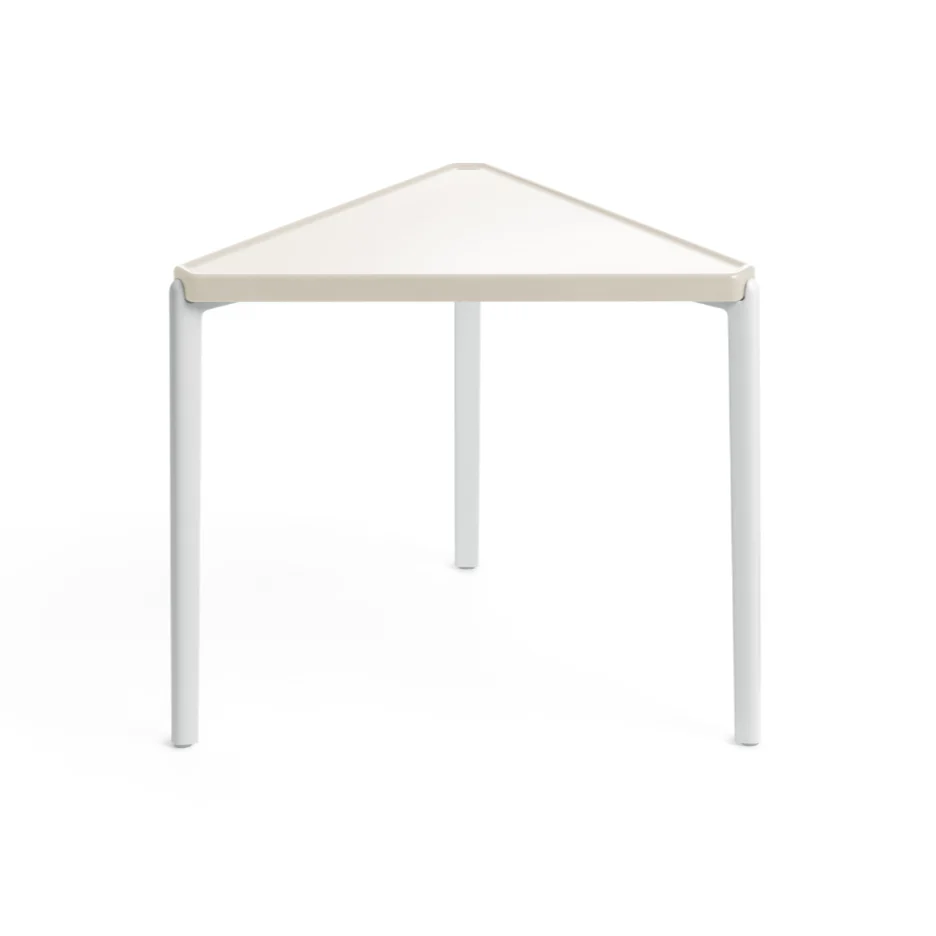 TAMBOUR Beistelltisch cremefarbener Beton
