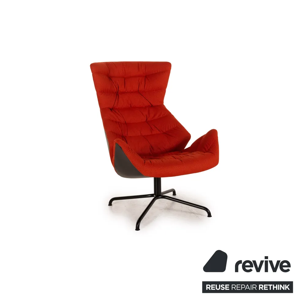 Thonet 808 Stoff Sessel inkl. Hocker Orange Sessel Funktion Relaxfunktion