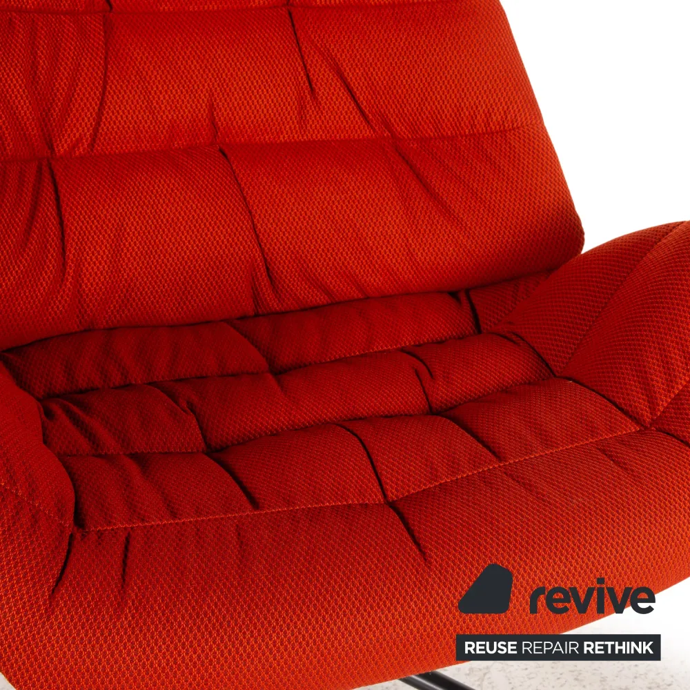 Thonet 808 Stoff Sessel inkl. Hocker Orange Sessel Funktion Relaxfunktion