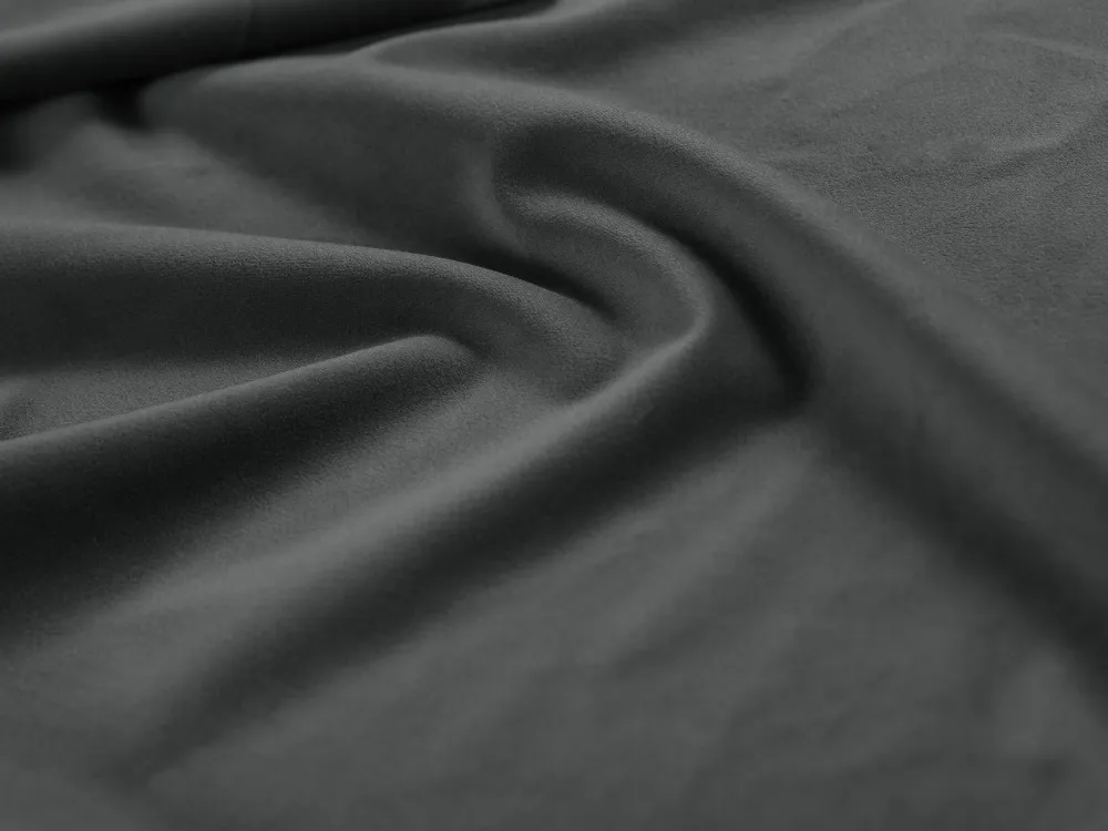 Velvet Chaise Lautsprecher Madara Dark Grey mit einer schwarzen Basis