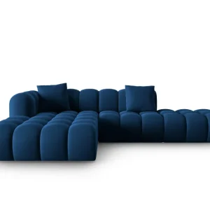 Velvet Ecke 5-Personen linksseitig Halley Royal Granatapfel