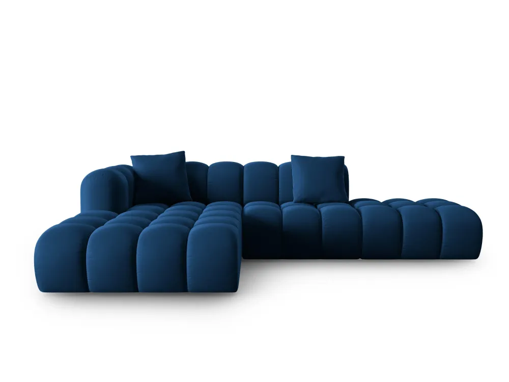 Velvet Ecke 5-Personen linksseitig Halley Royal Granatapfel