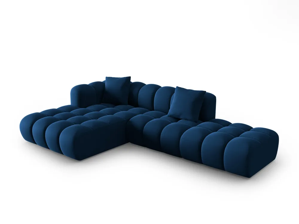 Velvet Ecke 5-Personen linksseitig Halley Royal Granatapfel