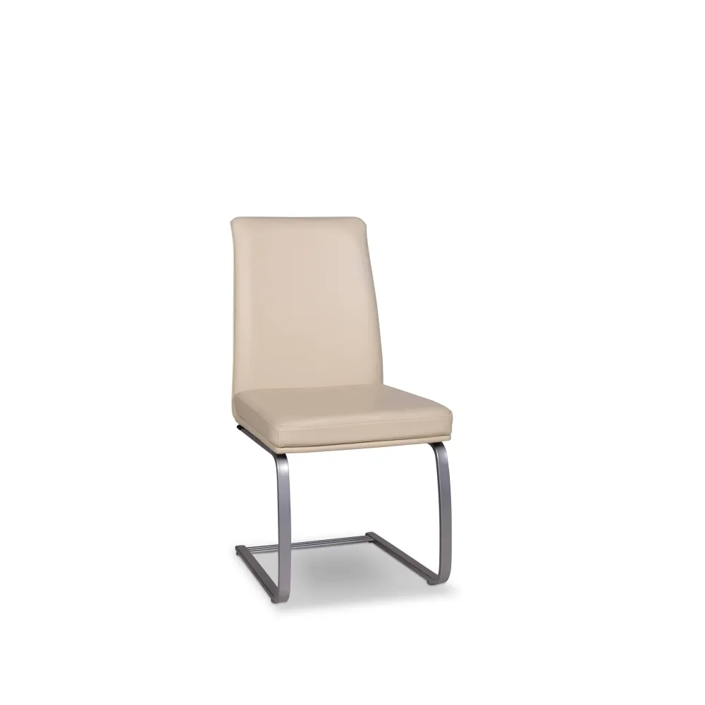 Venjakob Leder Sessel Creme Stuhl #9678