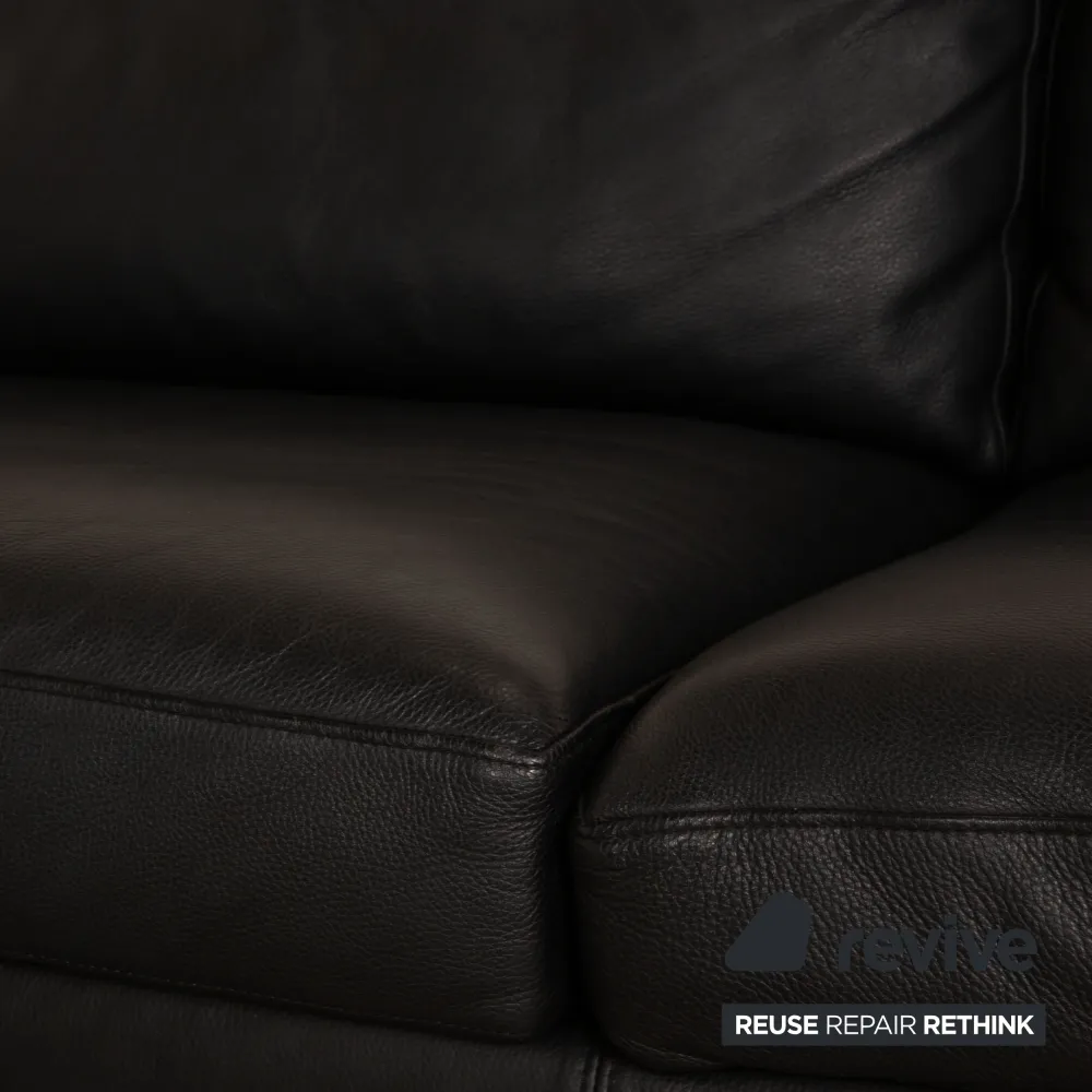 Walter Knoll Good Time Leder Ecksofa Schwarz Sofa Couch
