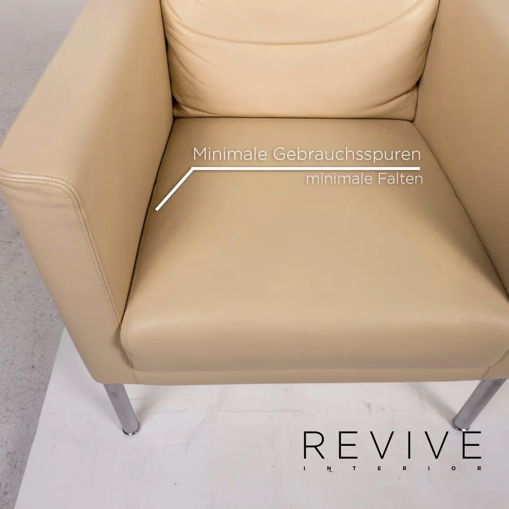 Walter Knoll Jason Leder Sessel Creme #12377