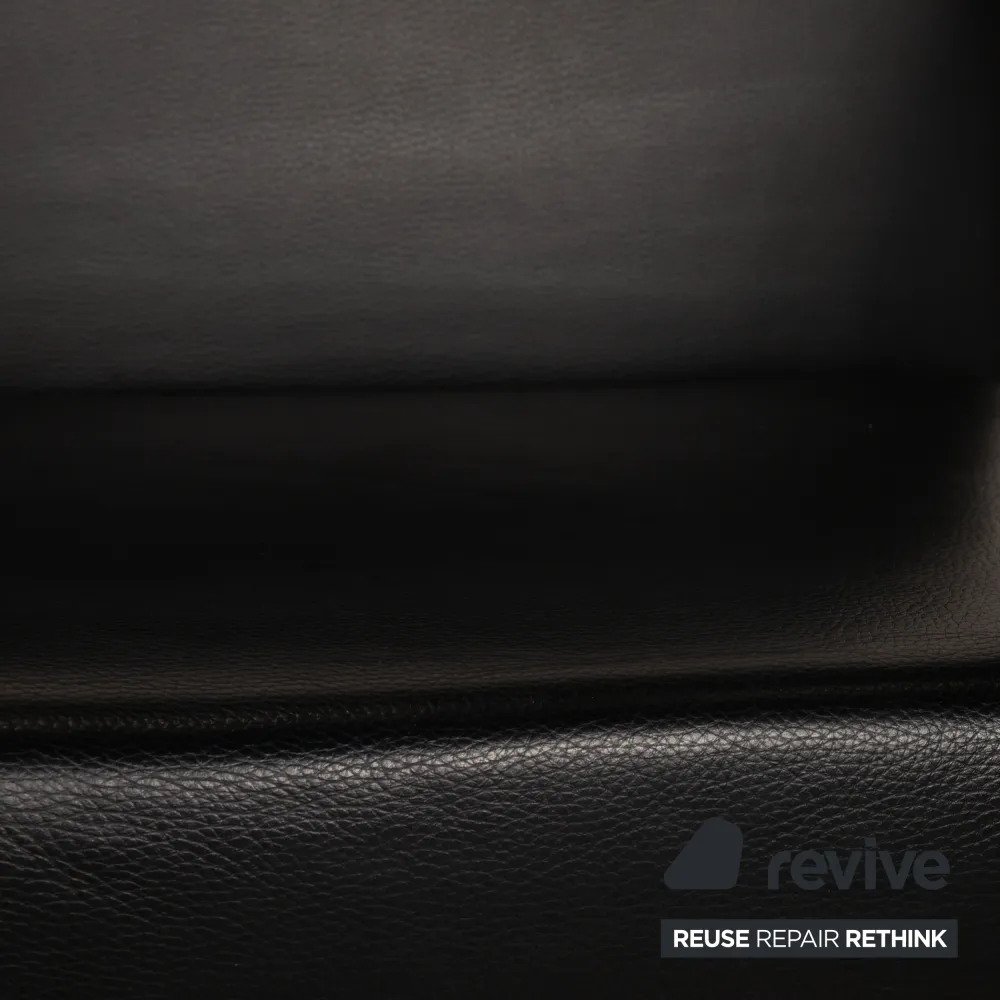 Walter Knoll Jason Leder Stuhl Garnitur Schwarz