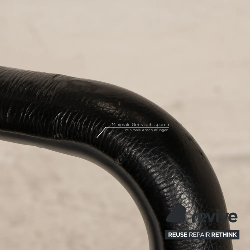 Walter Knoll Jason Leder Stuhl Garnitur Schwarz