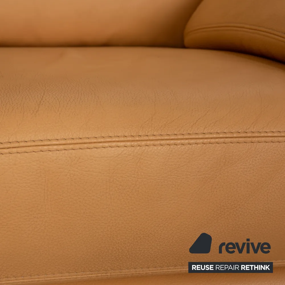 Willi Schillig Leder Sessel Beige Sofa Couch