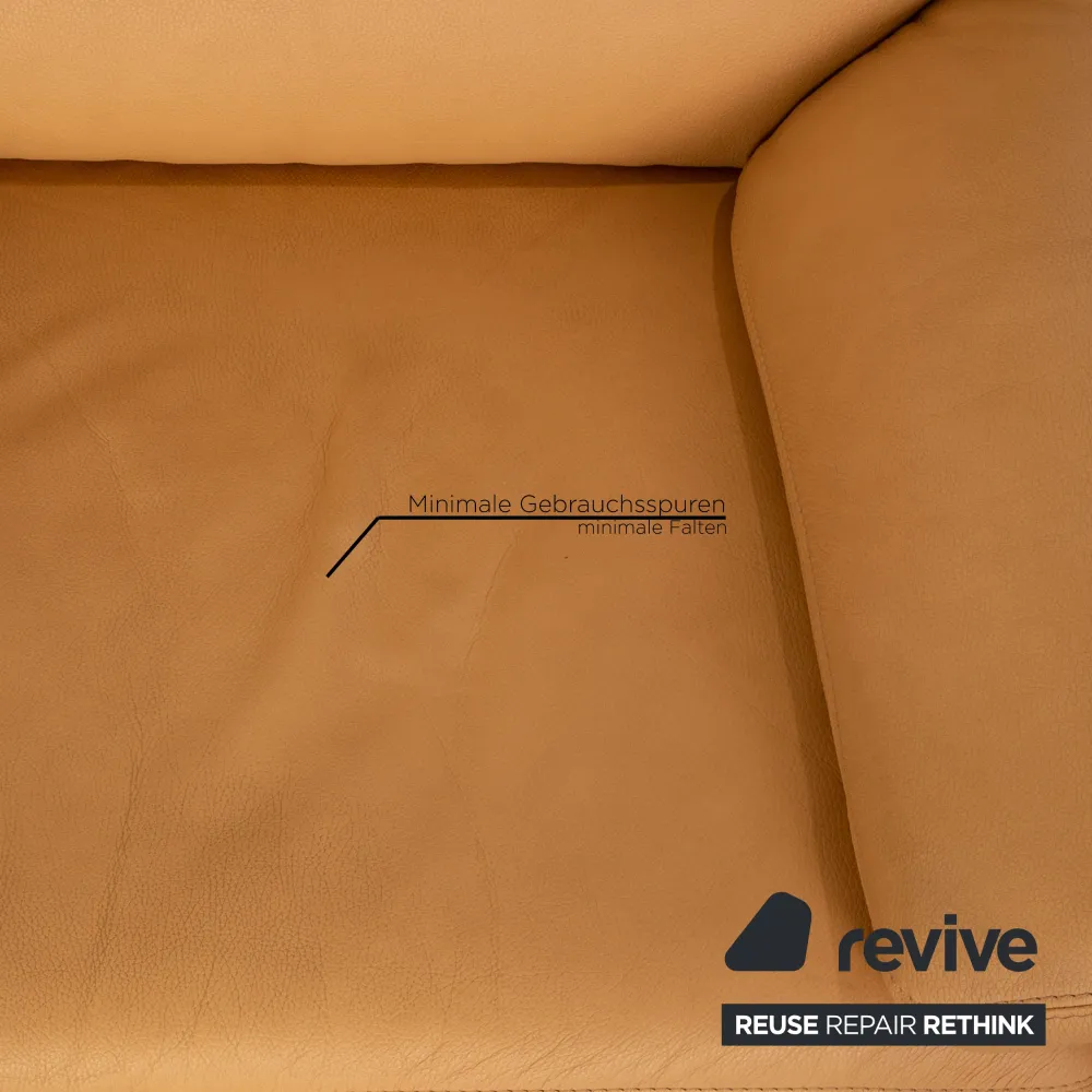 Willi Schillig Leder Sessel Beige Sofa Couch