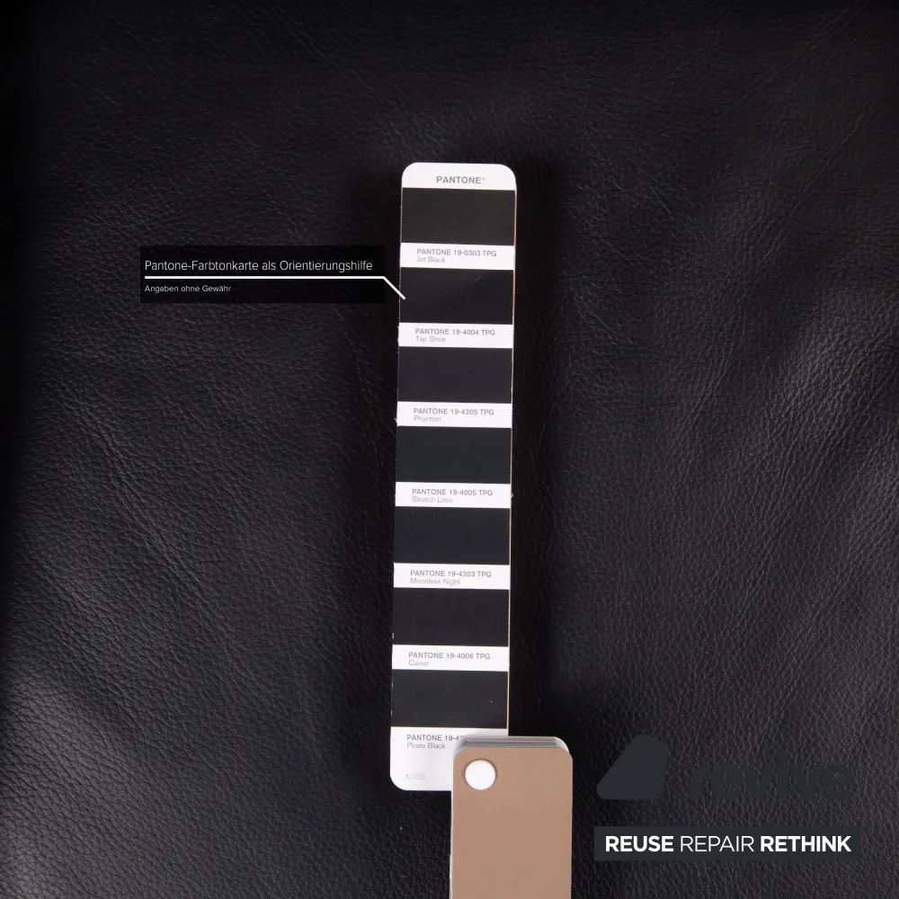 Willi Schillig Leder Sessel Schwarz