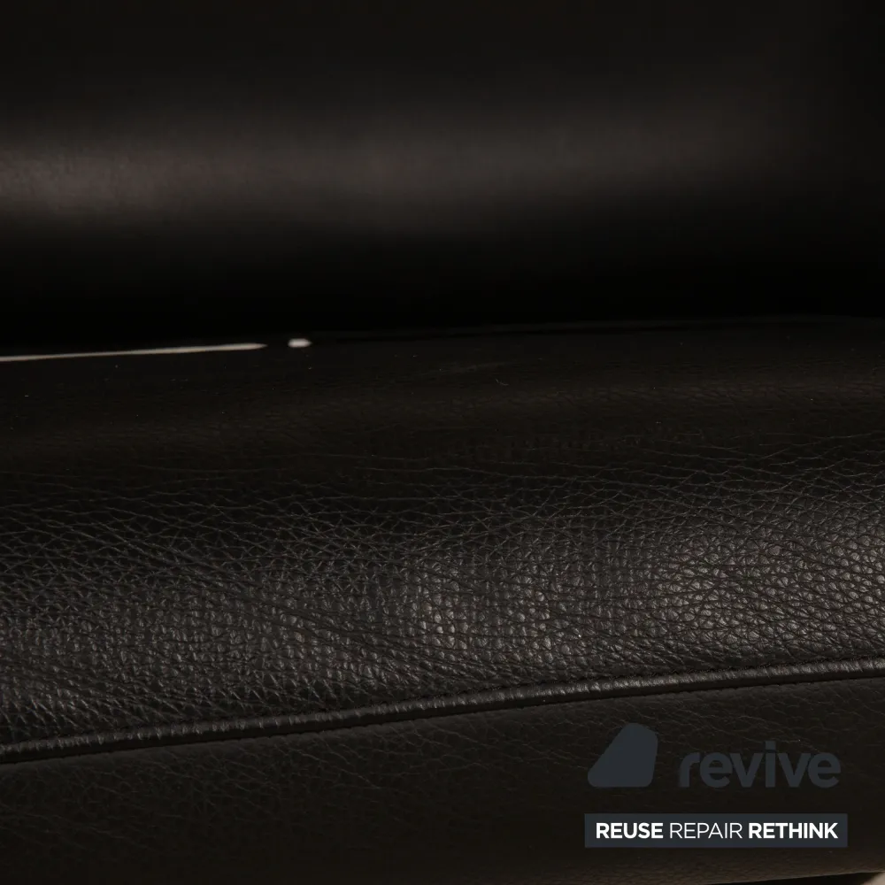 WK Wohnen Spot 698 Leder Sessel Schwarz Funktion