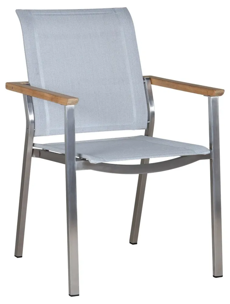 Zebra Infinity Sessel aus Edelstahl